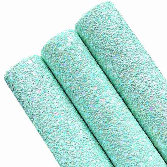 Tramo de Vinil Escarchado Menta Bebé