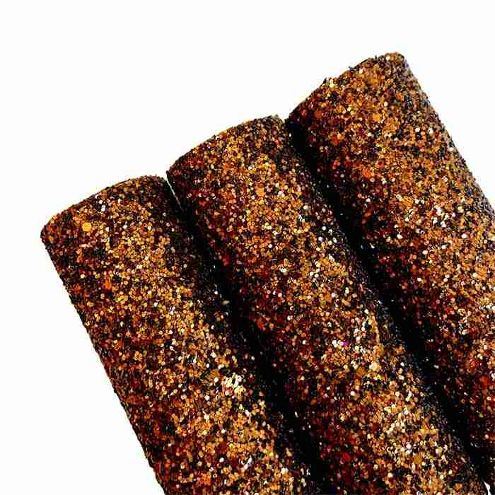 Tramo de Vinil Escarchado Bronce