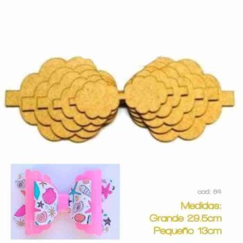 Molde MDF - Moño Escalopado no.64