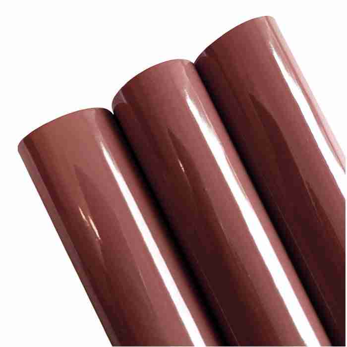 Tramo de Vinil Charol Café Caramelo