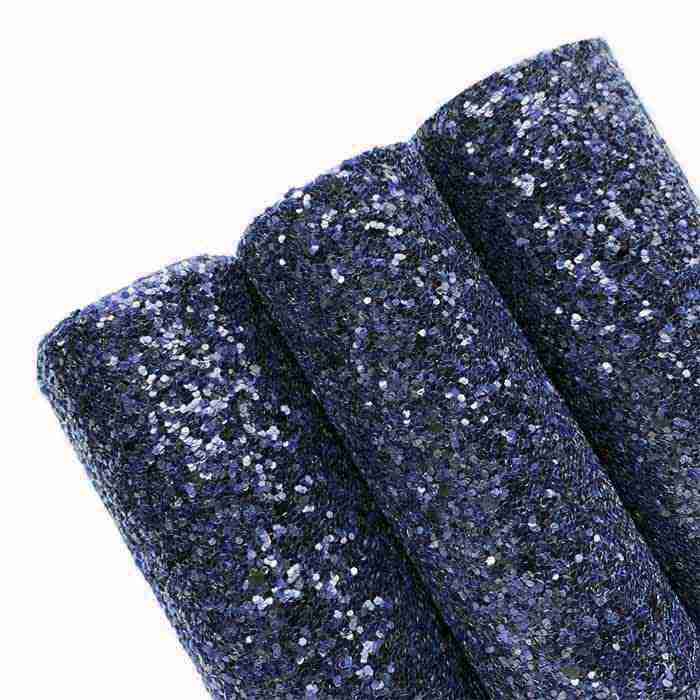 Tramo de Vinil Escarchado Azul Marino