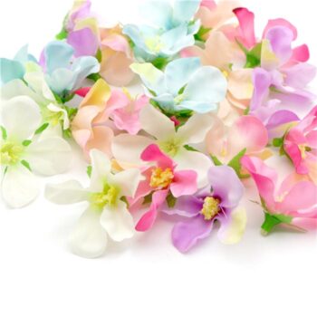 Kit de 10 Flores de Tela Pastel degradada