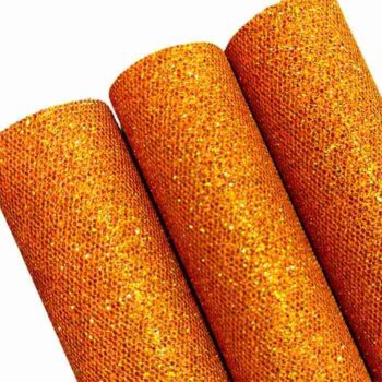 Tramo de Vinil Mini Glitter Naranja