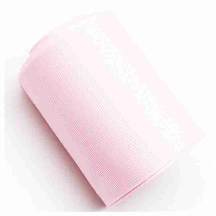 Yarda de Listón Acordonado 7.5cm Rosado Pálido