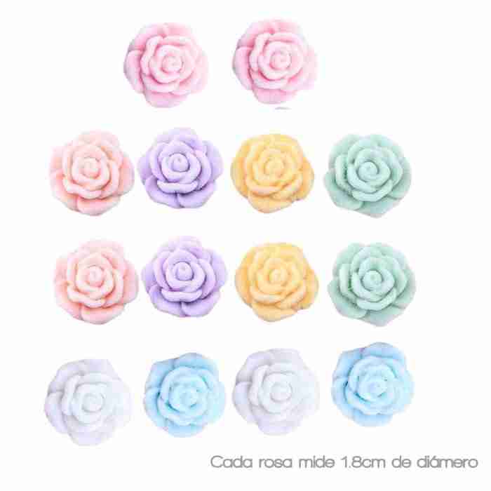 Kit de 14 rosas aterciopeladas