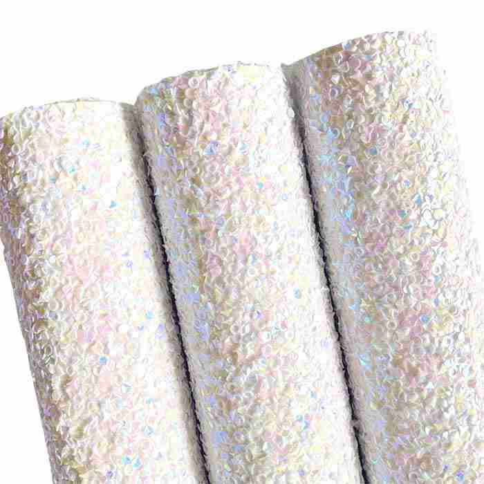 Tramo de Vinil Escarchado Especial Blanco