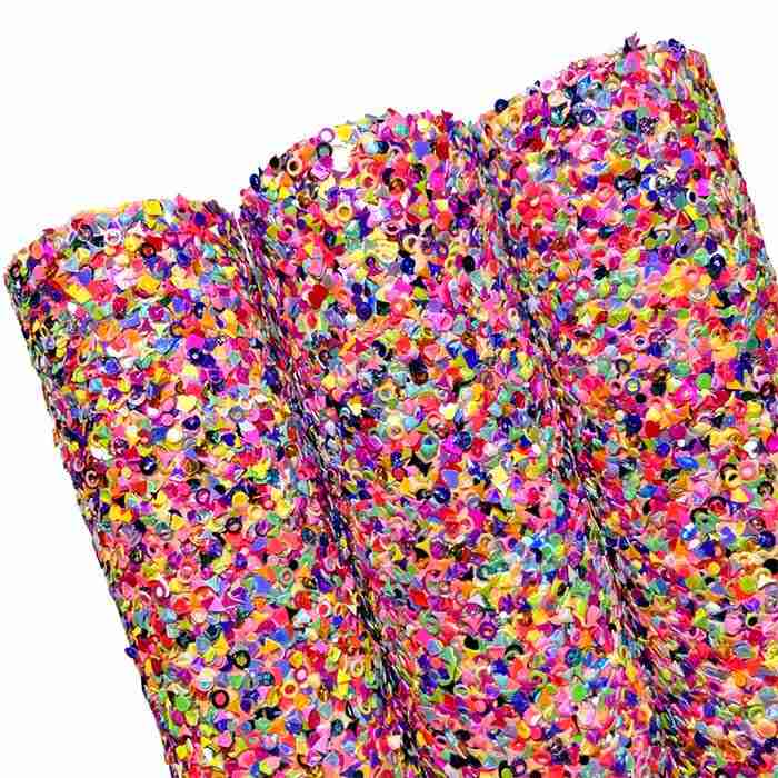 Tramo de Vinil Escarchado Especial Multicolor