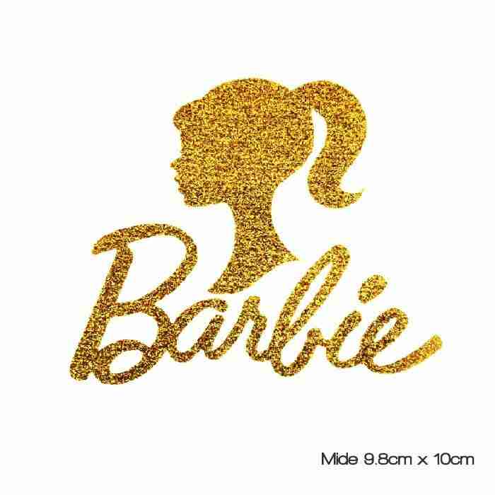 Logotipo y Silueta Barbie Planchable para Body