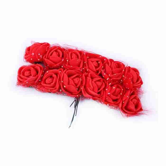 Kit de 12 Rosas de Foamy Rojas