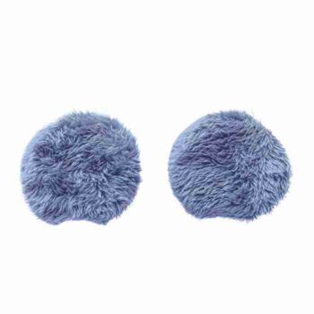 Par de Orejitas redondas Peluche Grises