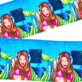 Yarda de Listón Estampado 7.5cm Shakira