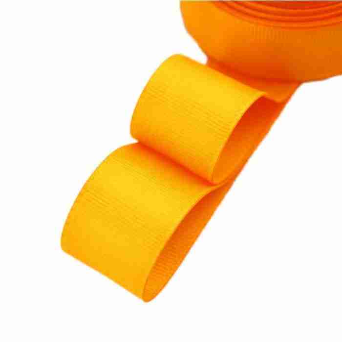 Yarda de Listón Acordonado 3.8cm Anaranjado Atardecer