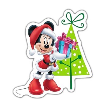 Resina Plana Glitter Minnie Regalo