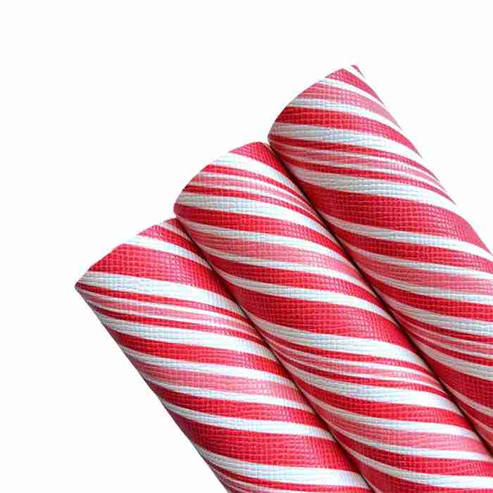 Tramo de Prada Candy Cane Rojo