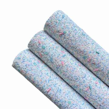 Tramo de Vinil Escarchado Blanco Pastelito con Copos