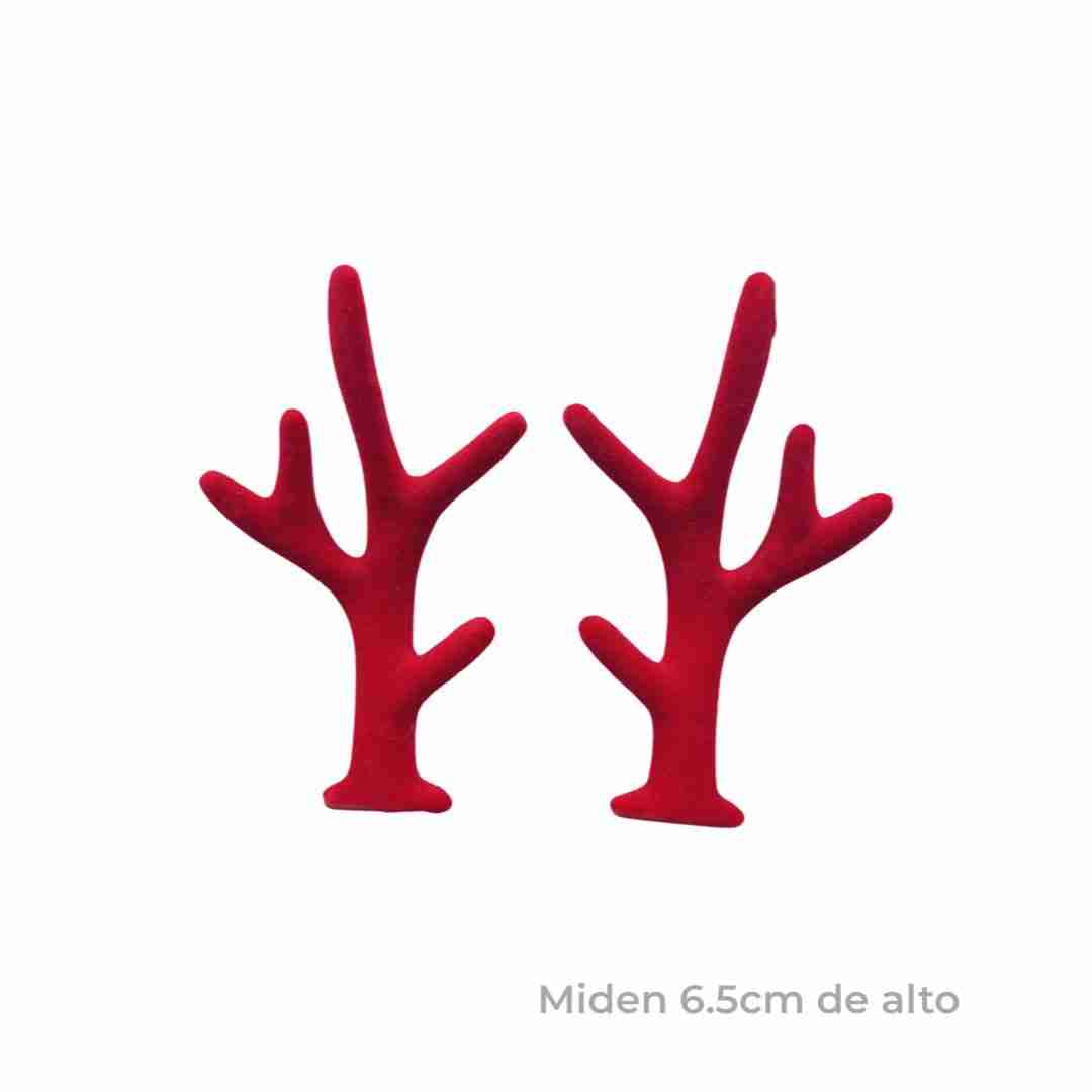 Par de Cuernitos 3D Rojos