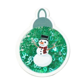 Shaker Esfera Snowman Verde