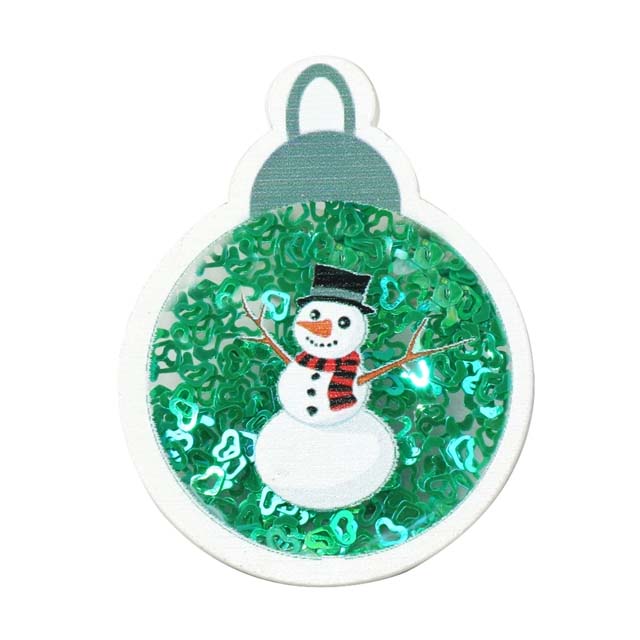 Shaker Esfera Snowman Verde