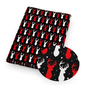 Tramo de Tela de Algodón Renos