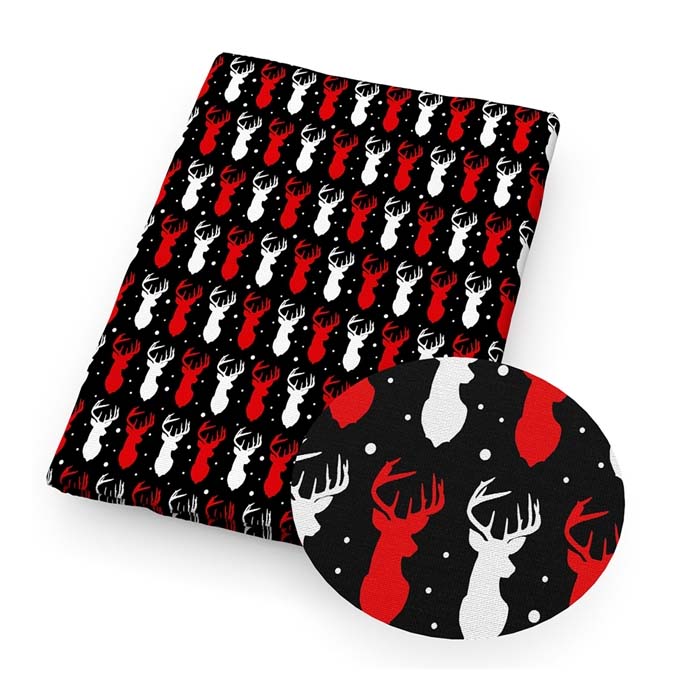 Tramo de Tela de Algodón Renos