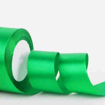 Yarda de Listón Satinado 3.8cm Verde Bandera