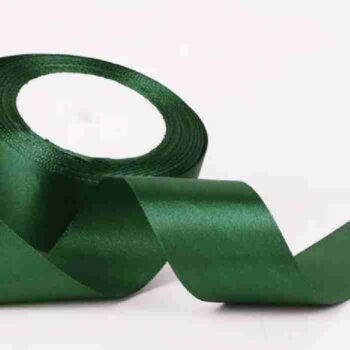 Yarda de Listón Satinado 3.8cm Verde Botella