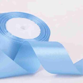 Yarda de Listón Satinado 3.8cm Cielo