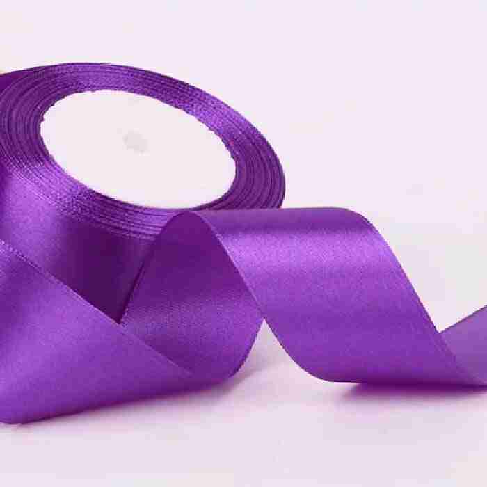 Yarda de Listón Satinado 3.8cm Morado