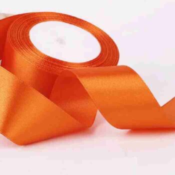 Yarda de Listón Satinado 3.8cm Anaranjado