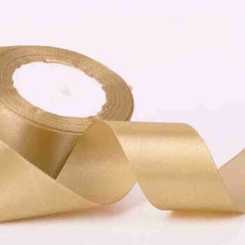 Yarda de Listón Satinado 3.8cm Oro