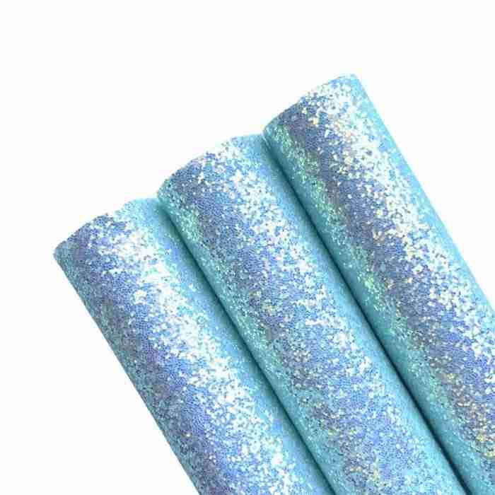 Tramo de Vinil Escarchado Aqua