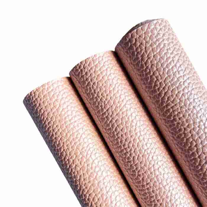 Tramo de Vinil Litchi Piel Nacarado