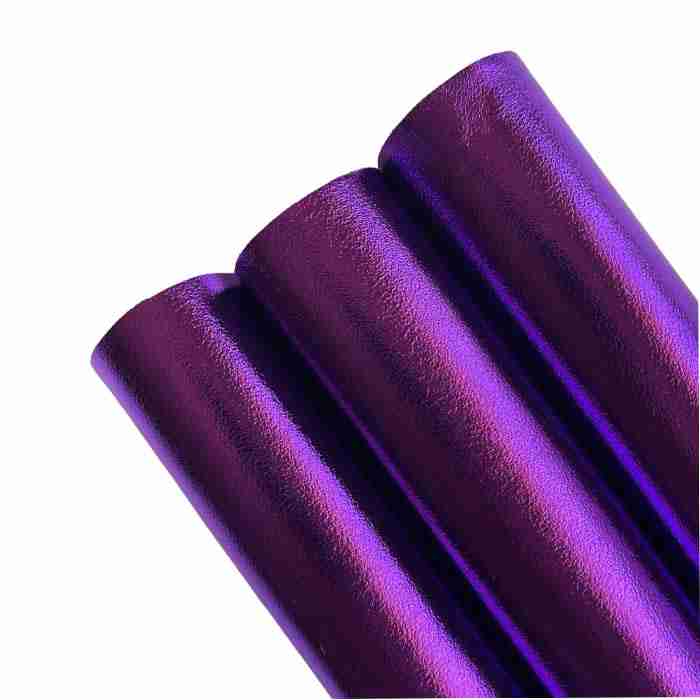 Tramo de Vinil Mini Litchi Morado Metálico