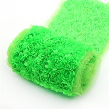 Tramo de Rosas Pequeñas Verde Neón