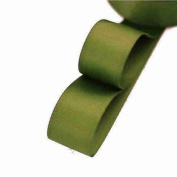 Yarda de Listón Acordonado 3.8cm Verde Musgo
