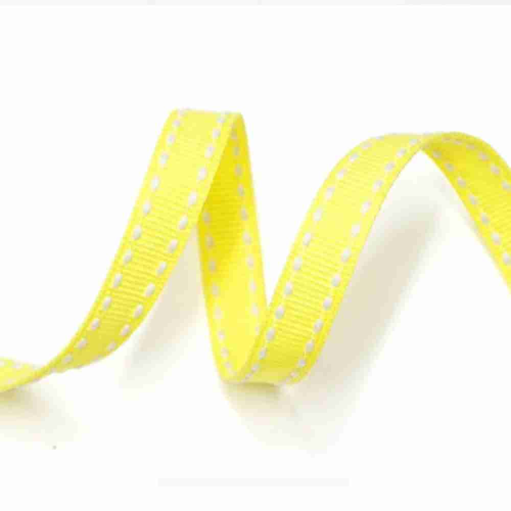 Yarda Acordonado 1cm Canario con costura