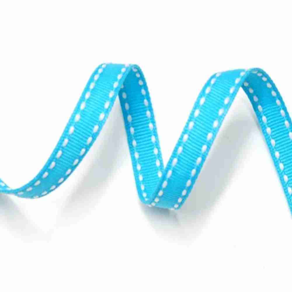 Yarda Acordonado 1cm Turquesa con costura