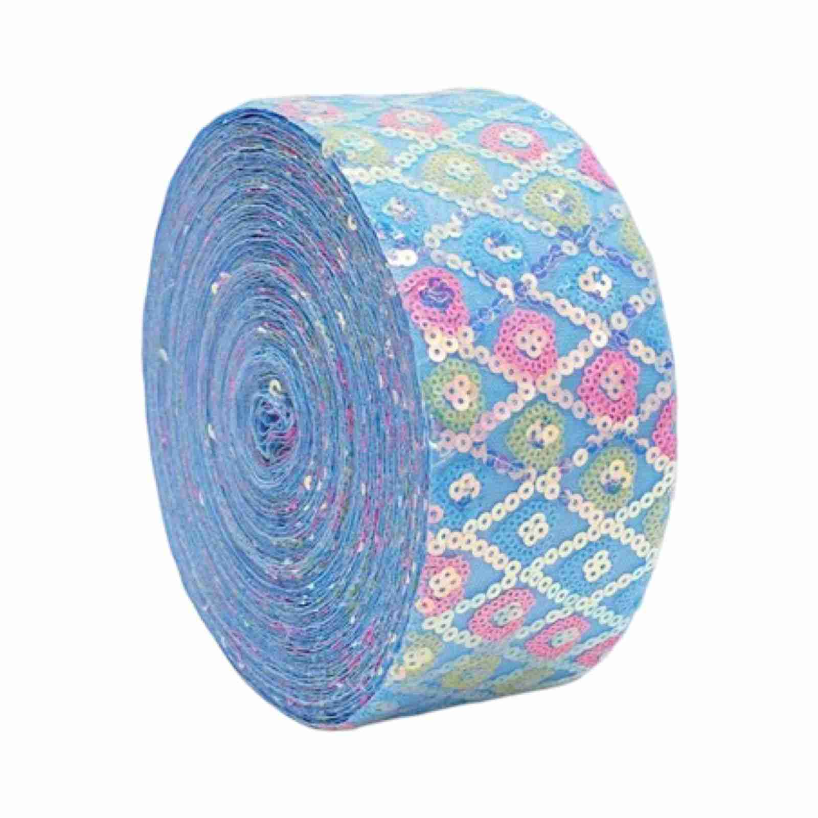 Lentejuela Rombos Cielo