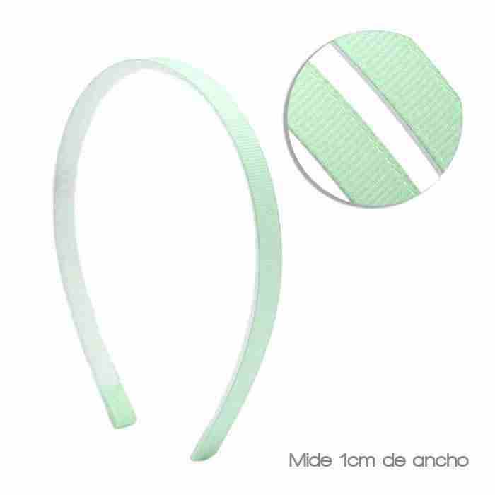 Diadema de 1cm Forrada con Dientes Aqua