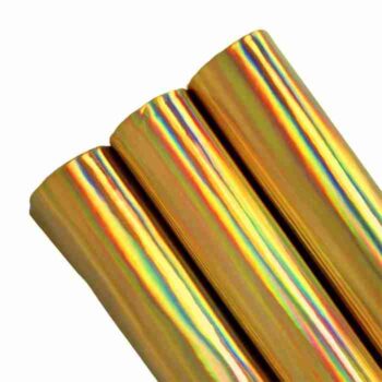 Tramo de Vinil Espejo Dorado Tornasol