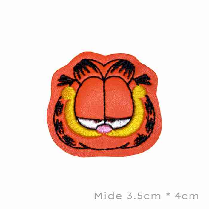 Parche Tejido Cara Garfield