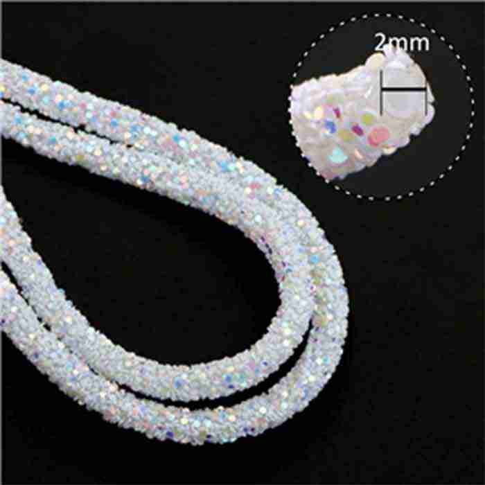 Yarda de Escarchado Blanco