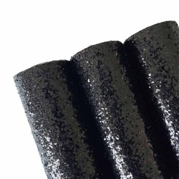 Tramo de Vinil Escarchado Negro