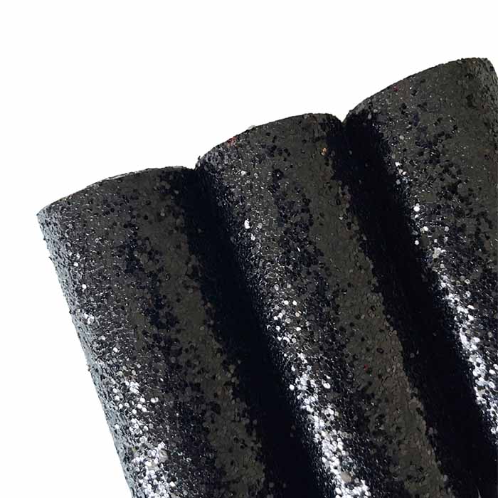 Tramo de Vinil Escarchado Negro