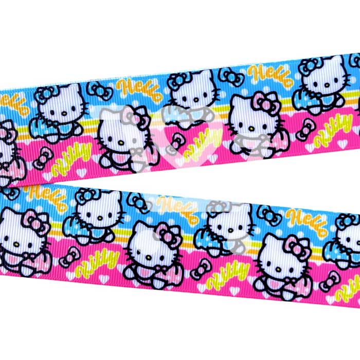 Yarda de Listón Estampado 3.8  Baby Kitty
