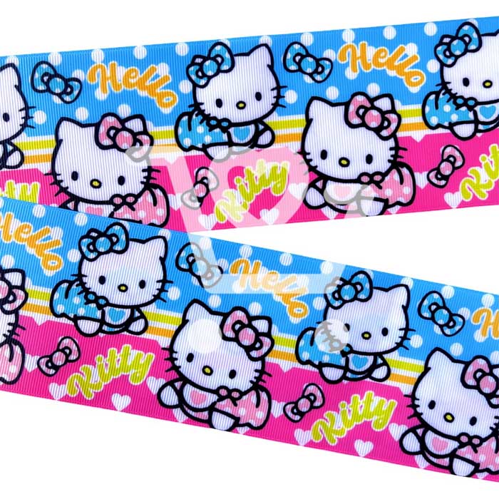 Yarda de Listón Estampado 7.5cm Baby Kitty