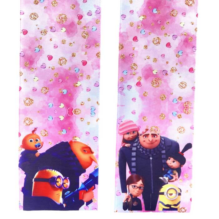 Tira de Listón Estampado 7.5cm Mi Villano Favorito 4