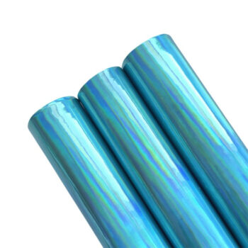 Tramo de Vinil Espejo Turquesa Tornasol