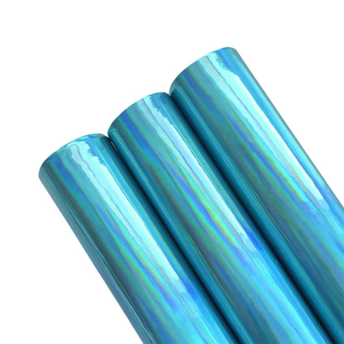 Tramo de Vinil Espejo Turquesa Tornasol