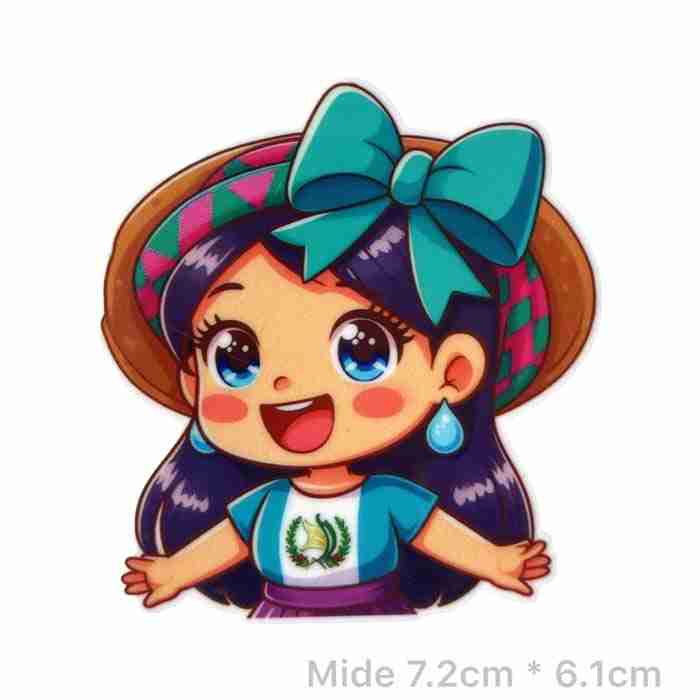 Resina Plana Chapina Moño Turquesa